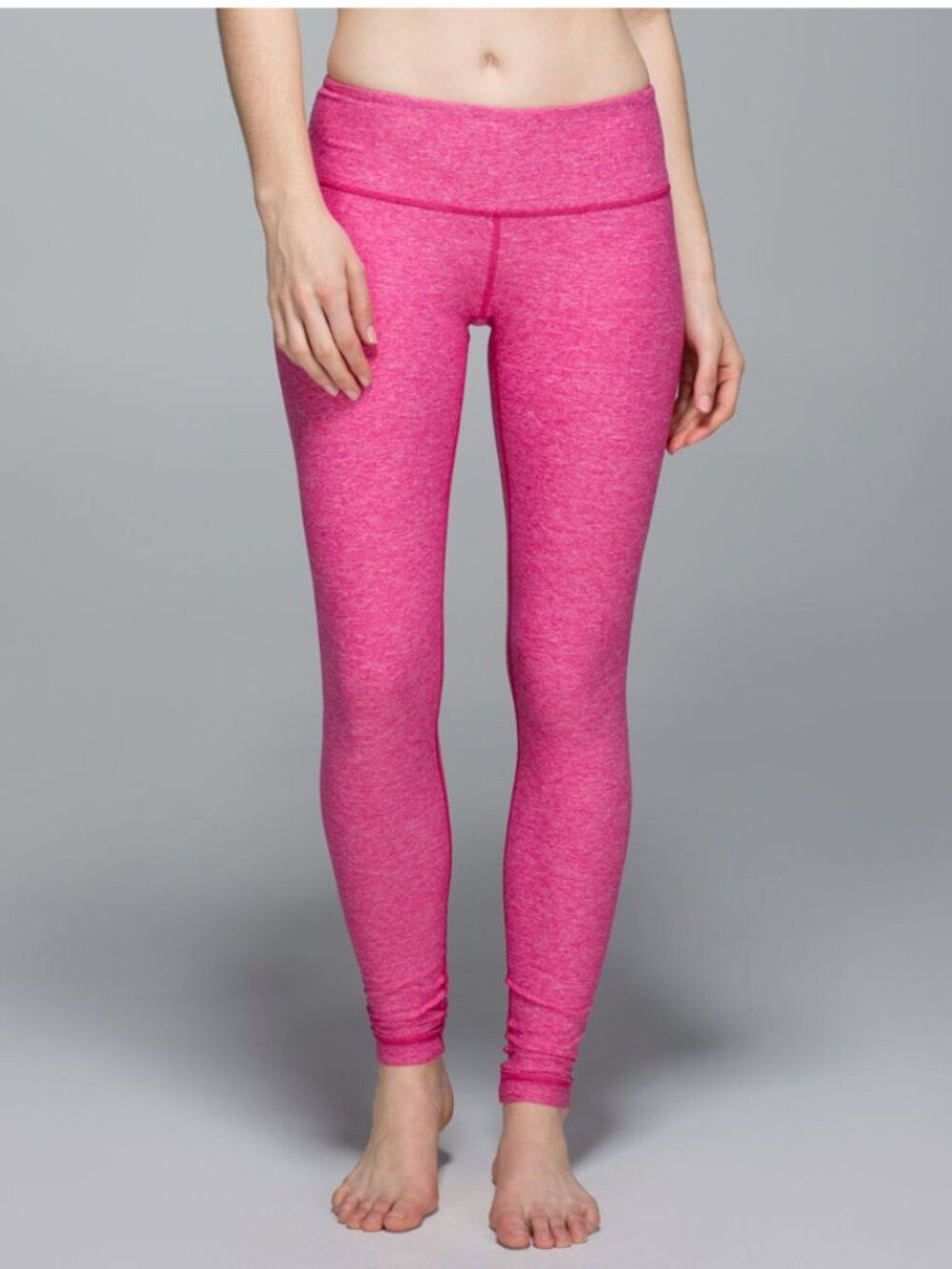 Lululemon Wunder Under Leggings Heathered Jewelled Magenta